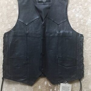 Leather Gallery Motorcycle Vest NWT